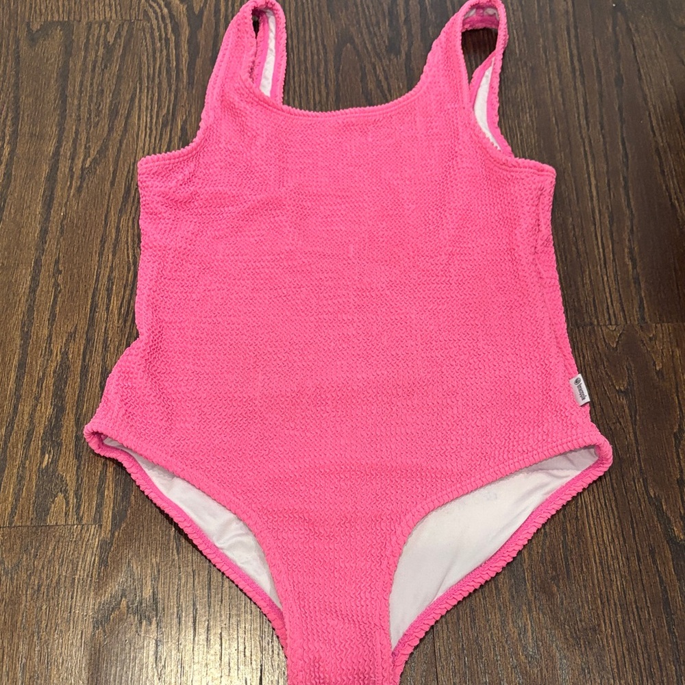 Limeapple Girl’s Vibrant Pink Kids Swim One Piece Size 10